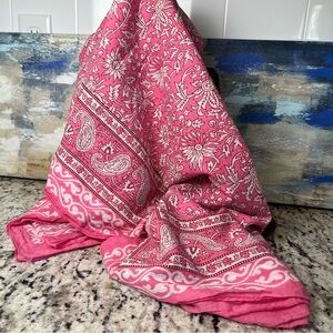 Large Cotton Paisley Scarf
